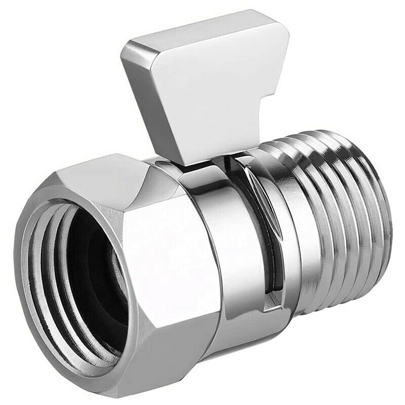 Brass Ball Valve with Handle, Water Flow Control Valve Regulator, Shower Head D1
