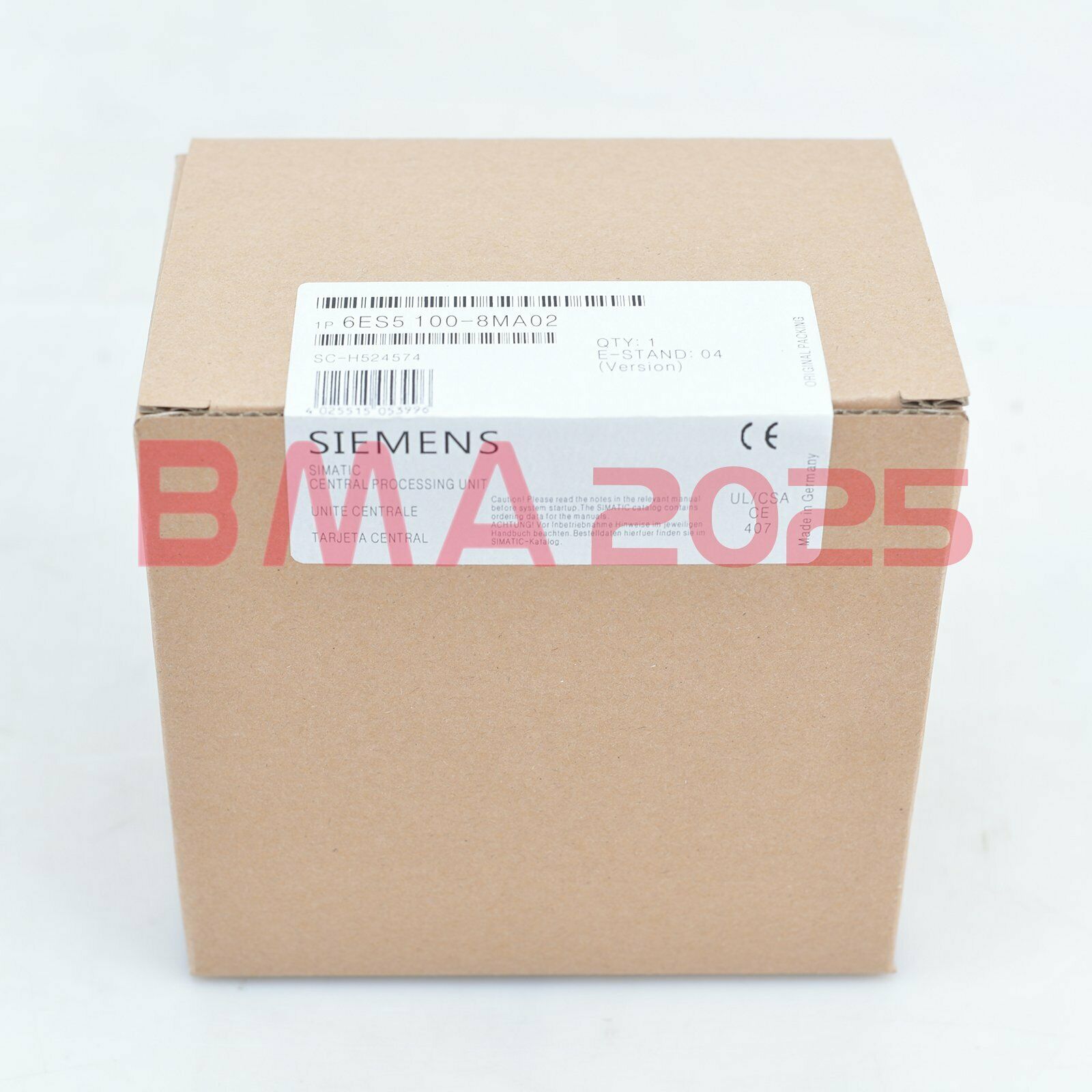 New 6ES5100-8MA02 6ES5 100-8MA02 1year warranty DHL free ship SM9T