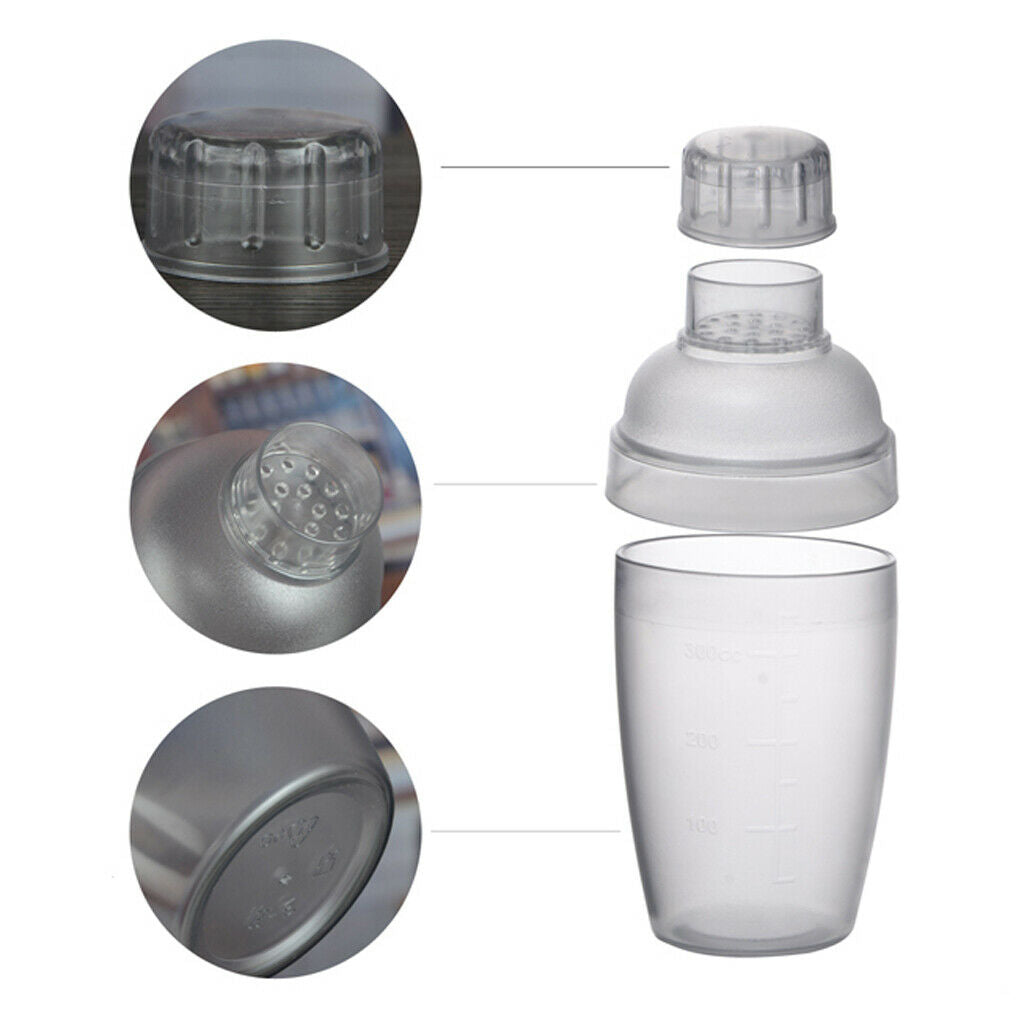2 Pcs Bar Cocktail Shaker 530ml/18oz 700ml/24oz Wine Mixer Bareware Set