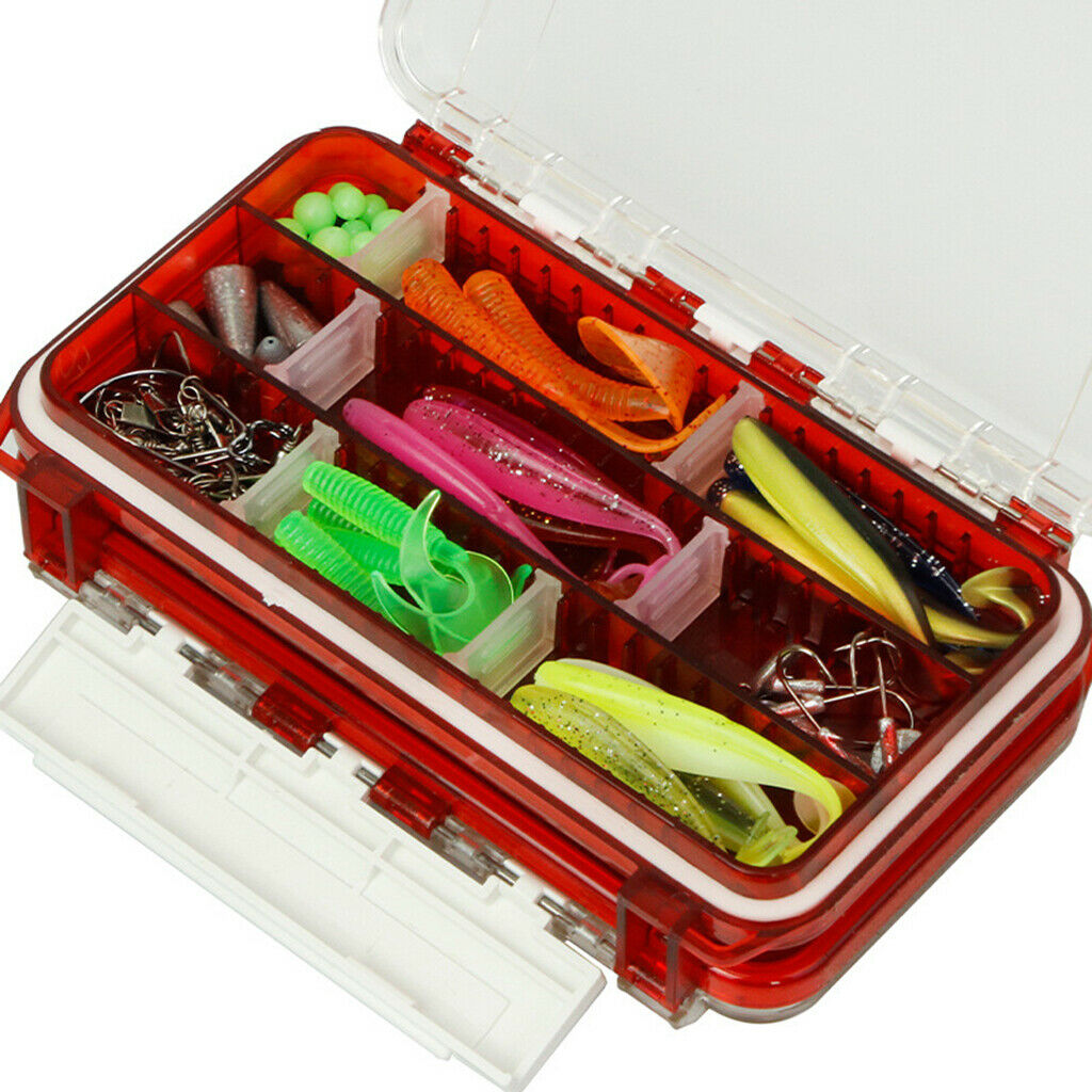 90PCS Fishing Accessories Kit Set with Tackle Box Lures Bait Fish Case