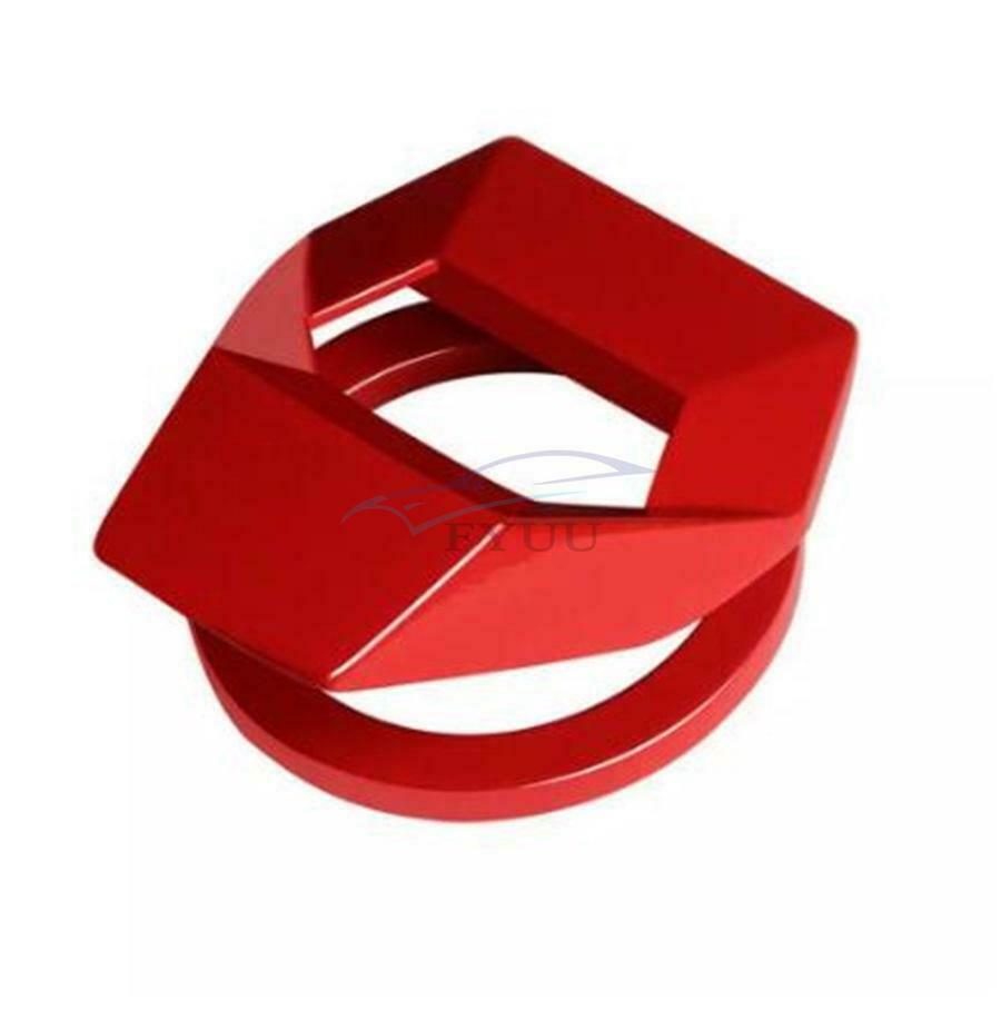 1x Red Aluminum Alloy Decoration Engine Switch Button Protection Cover Car Parts