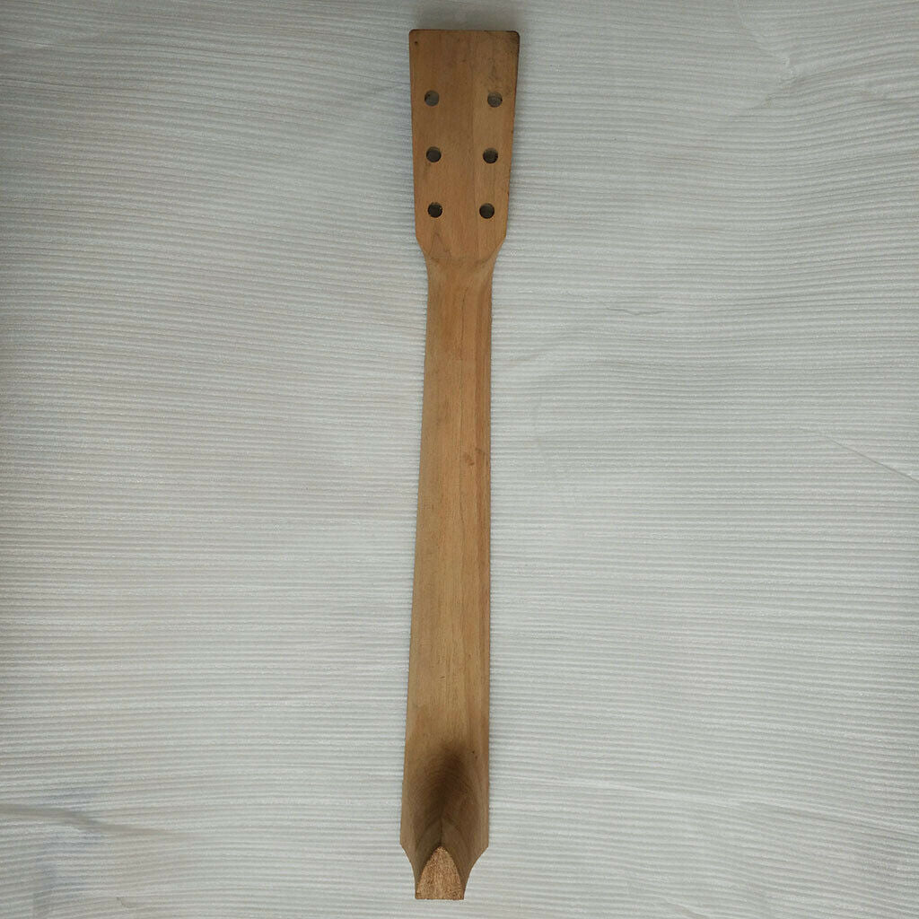 Polished DIY Wood Guitar Replacement Neck for 41in Acoustic Guitar Musical