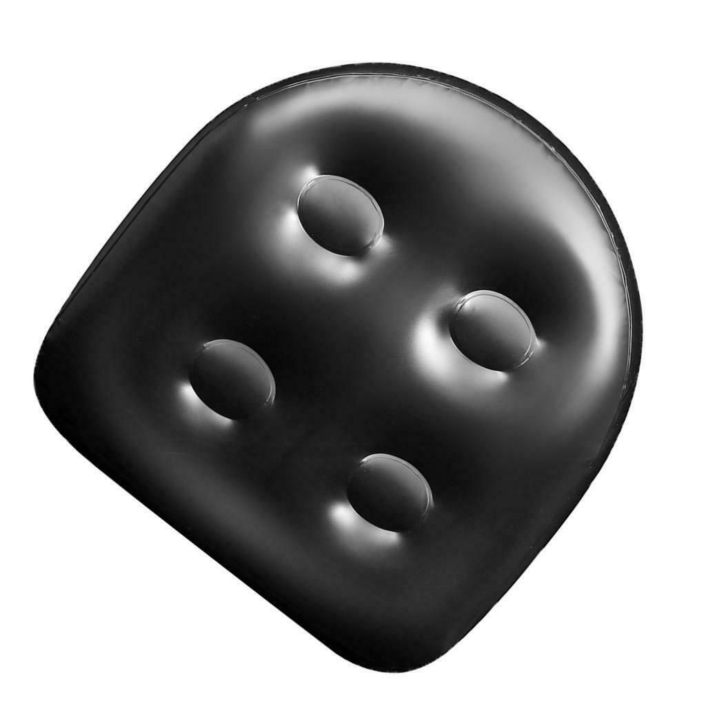 2Pcs Spa Booster Seat Cushion Inflatable for Bathtub for Adults Kids Black