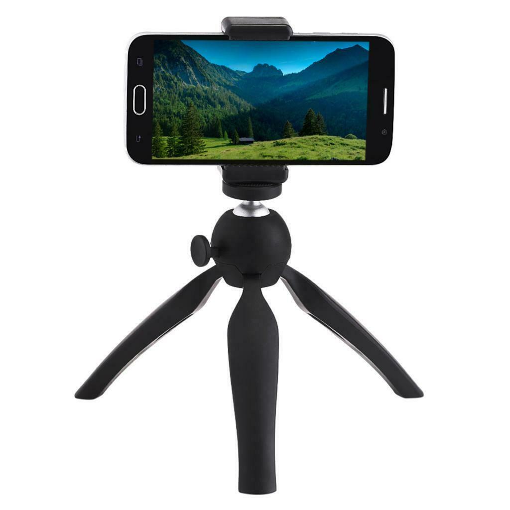 Tripod Mini Rotatable Tabletop Stand Holder 1/4 Screws For Digital Cameras Black