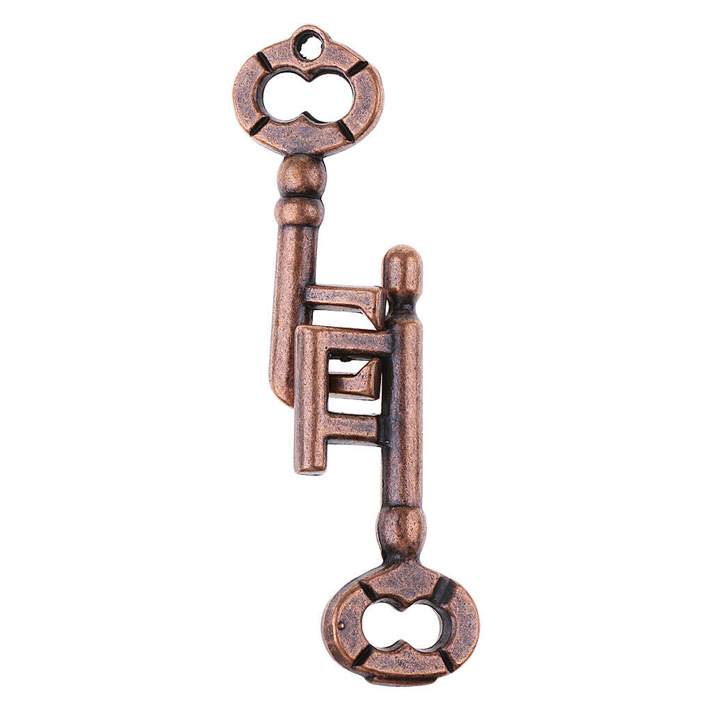 1/Set Key Lock Classic Metal Brain Teaser Keys Puzzles for Kids Development