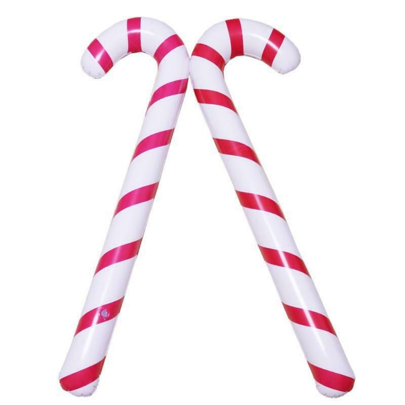 Inflatable Christmas Canes Candy Themed Holiday Party Home Outdoor Decoration