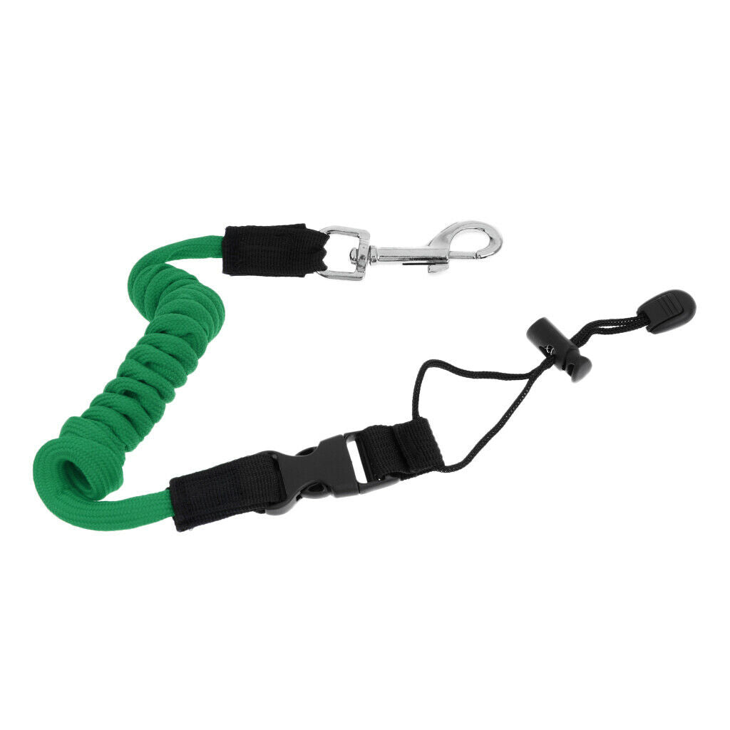 2 Pieces Safety Kayak Paddle Leash Fishing Rod Pole Cable Coiled Sky Cable