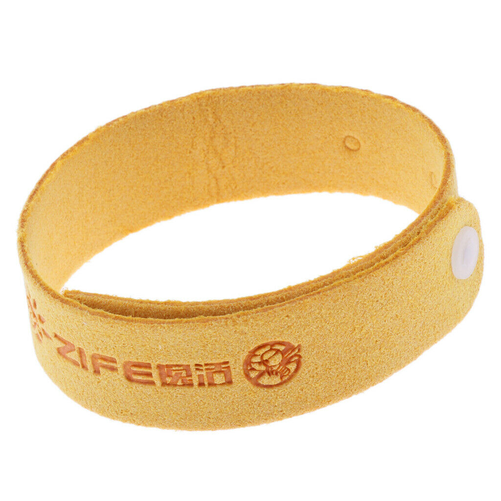 Anti Mosquito Bug Repellent Wrist Band Bracelet Insect Bangle Lock Yellow