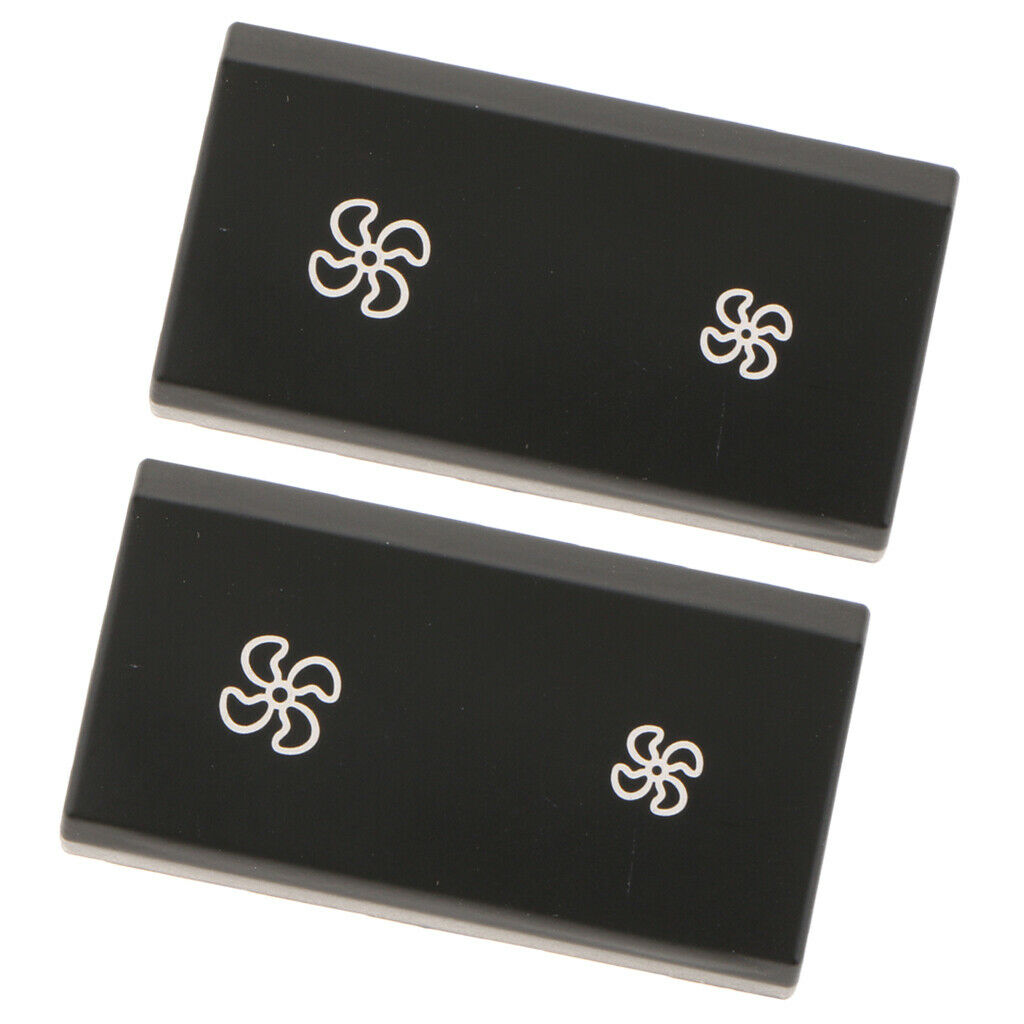 Pair Air Volume Air Conditioning Fan Switch Button Cover For BMW X5 X6 E70