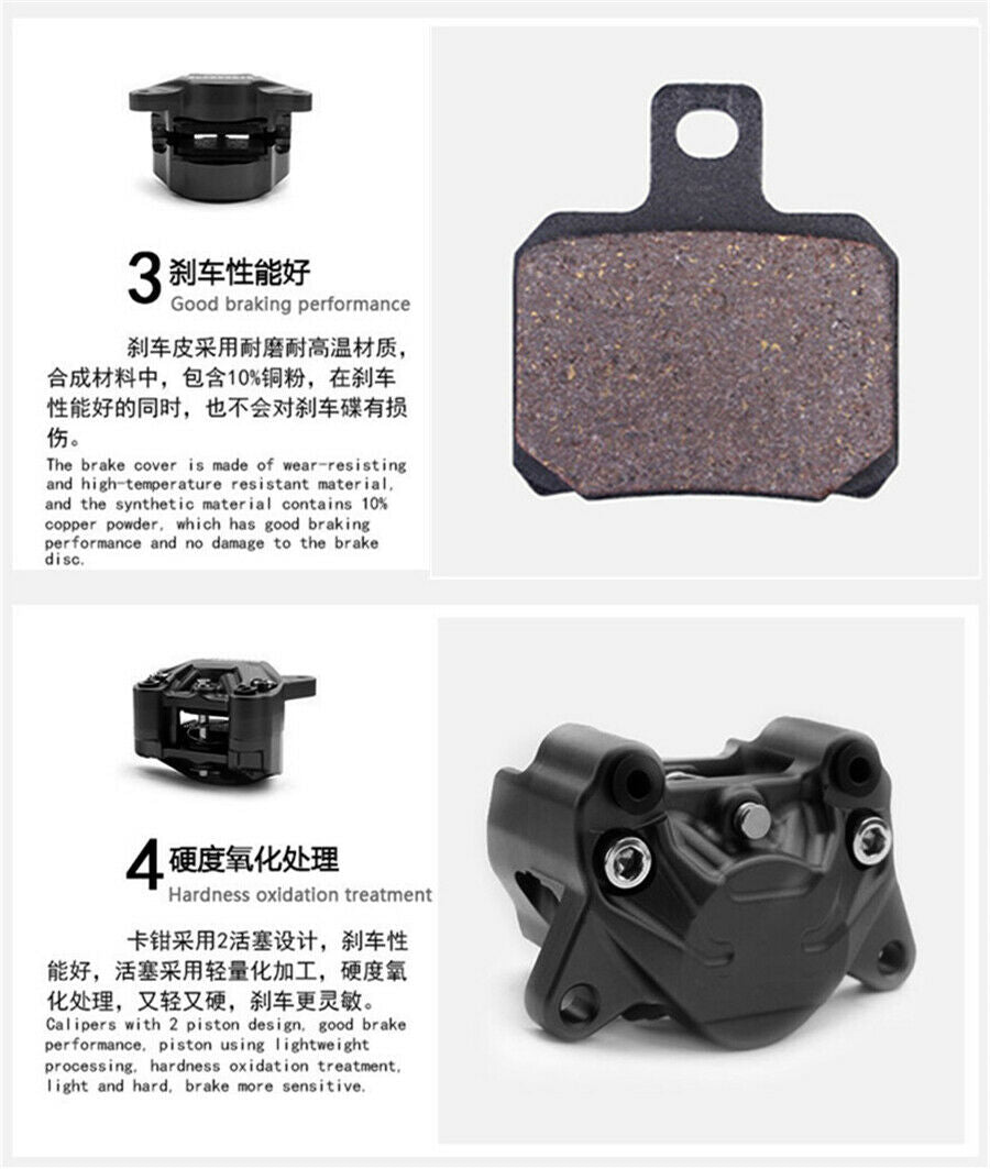 84mm Mounting Motorcycle Brake Caliper with Brake Pads and Bolt Tool Kit