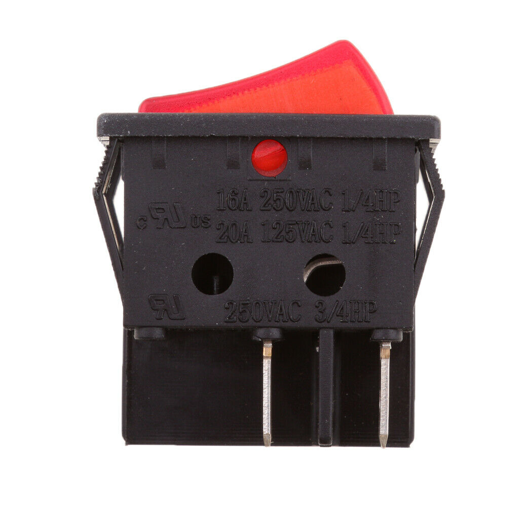 2Pcs AC 20A/250V 4 Pin On/Off SPDT Rocker Switches Universal Fit for Car, Auto,