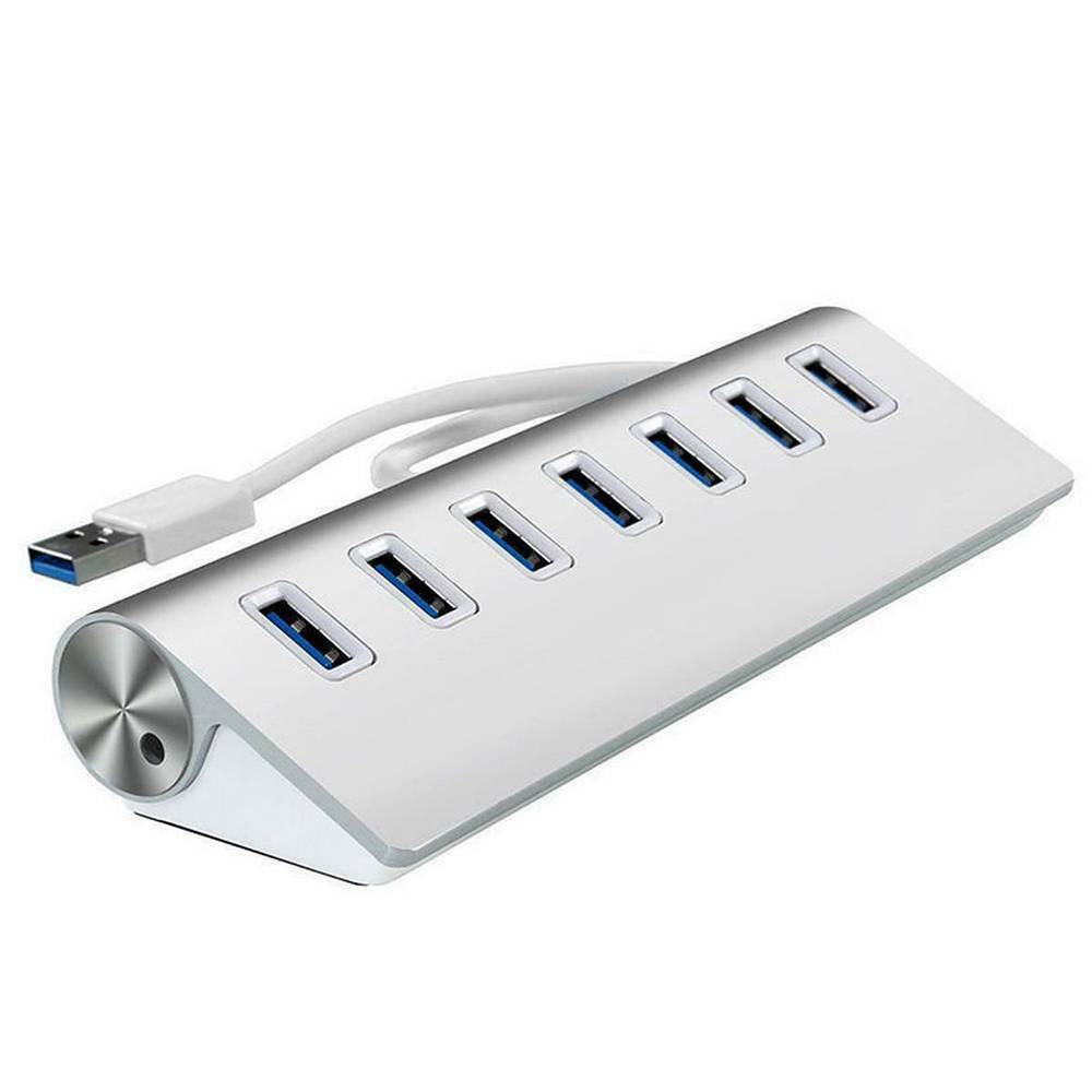 Durable Portable 7-Port USB 3.0 Hub Adapter for PC Laptop Notebook Desktop New!