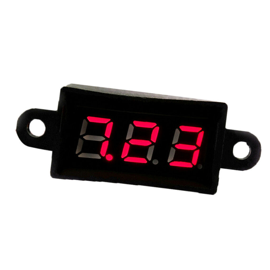 Mini Digital Voltmeter DC3.5-30V LED Diaplay Panel Voltage Meter Tool Red