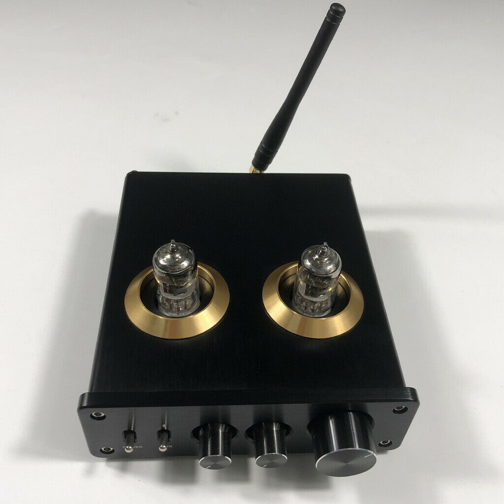 Audio HiFi Bluetooth 5.0 Vacuum Tube Preamp Preamplifier AMP RCA DC 12V 2A, New