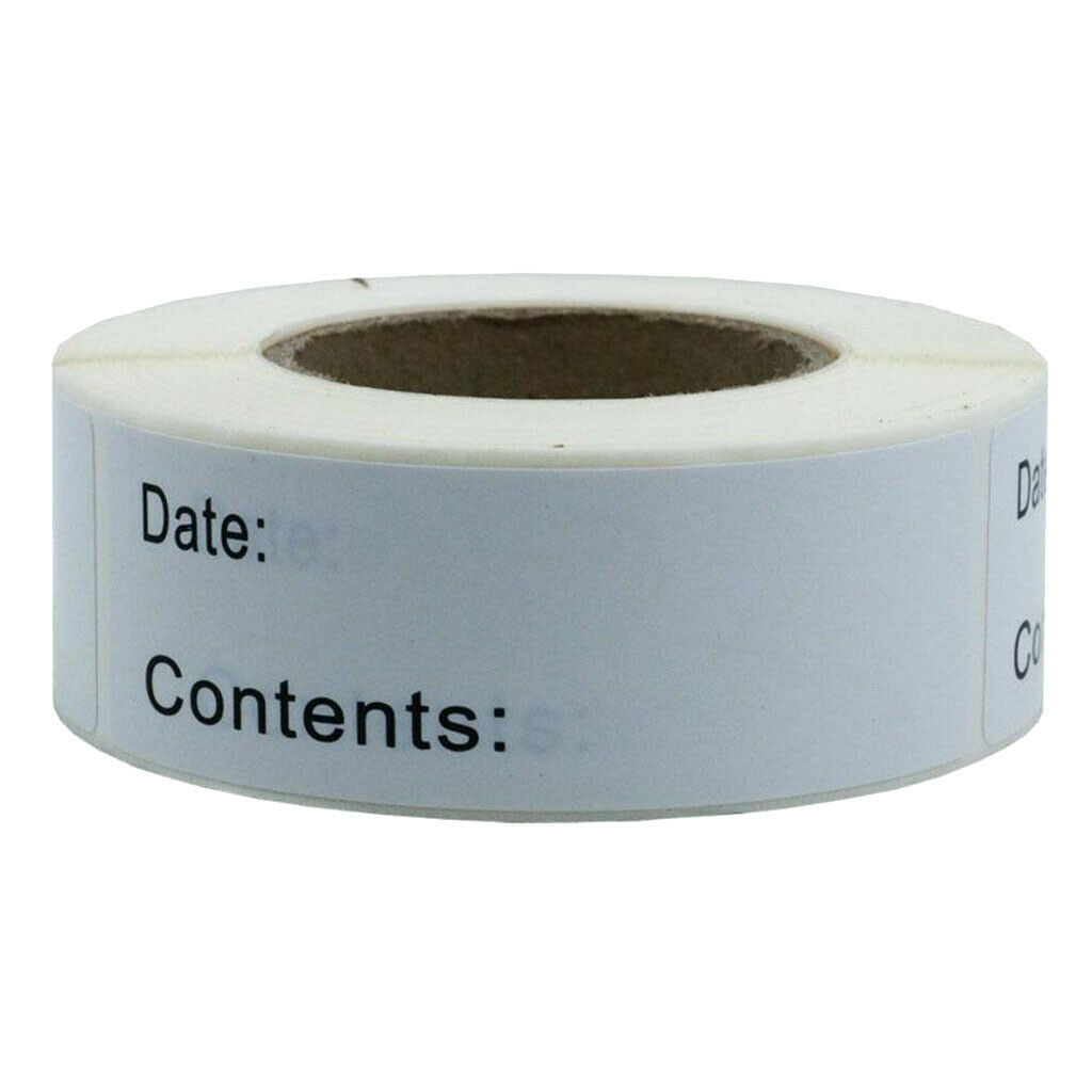125Sheets Freezer Labels Stickers Paper Self-Adhesive Date Mark Labels DIY