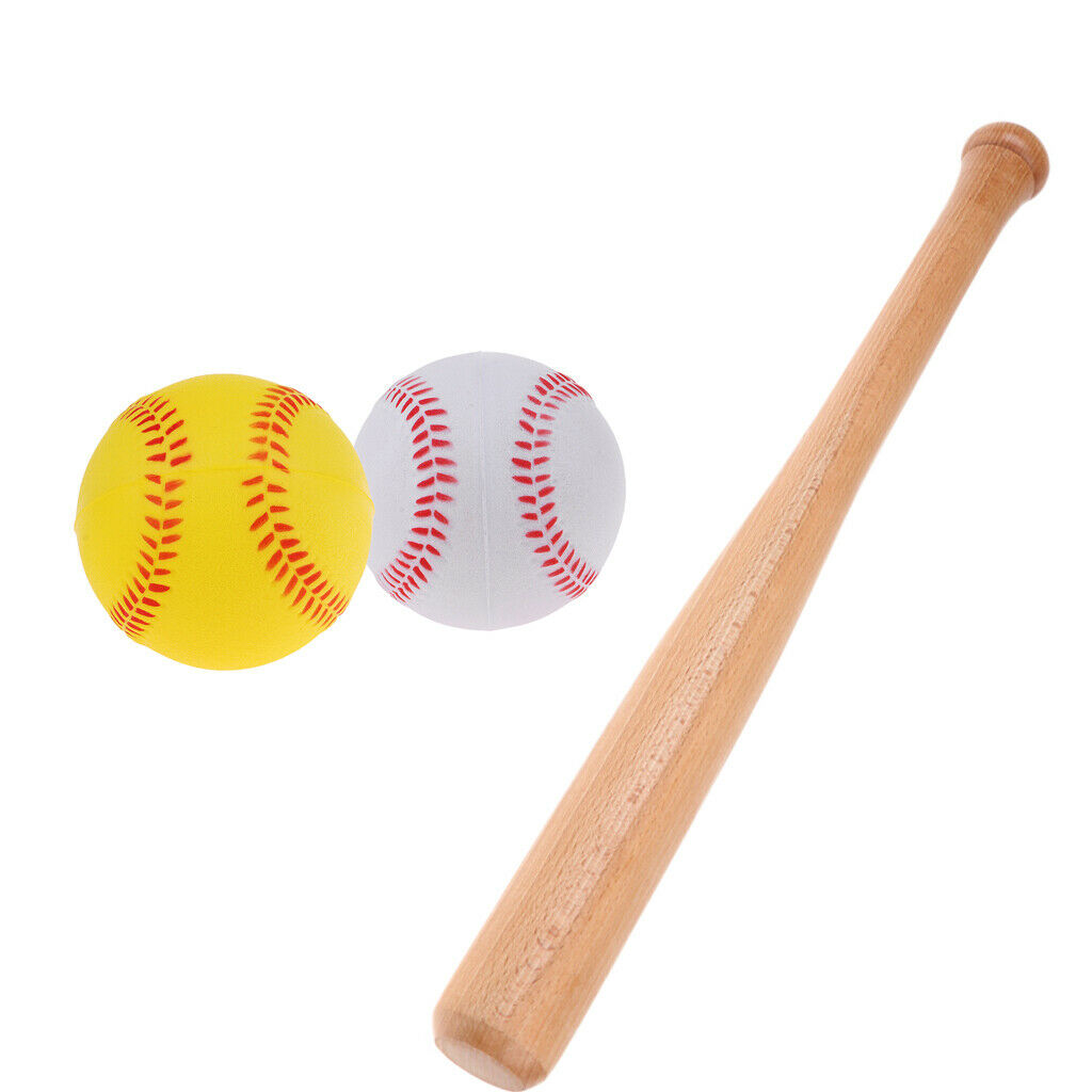 Baseball Bat Rounder Softball Official Bats 2pcs PU Foam Ball Garden Ball Game