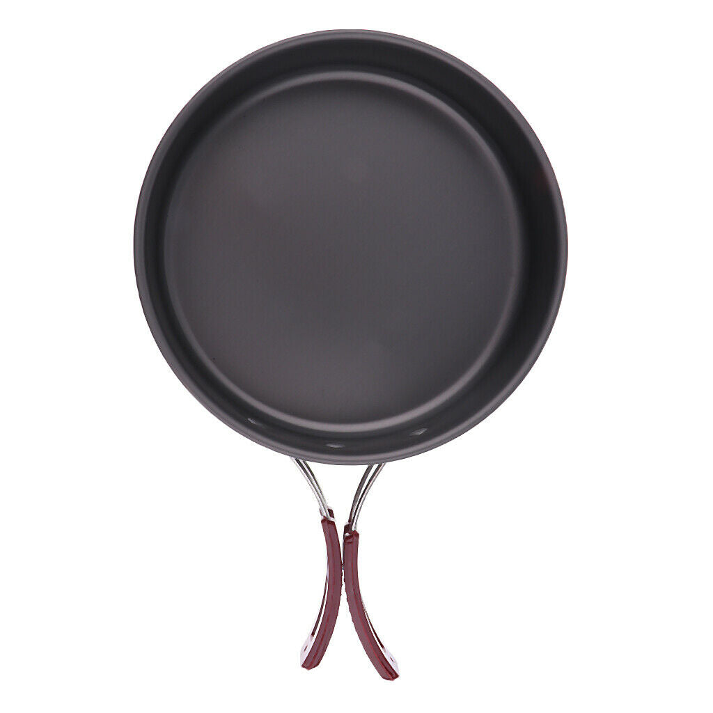 Aluminum Camping Pan Outdoor Cooking Cookware for Traveling Hiking Picnic M