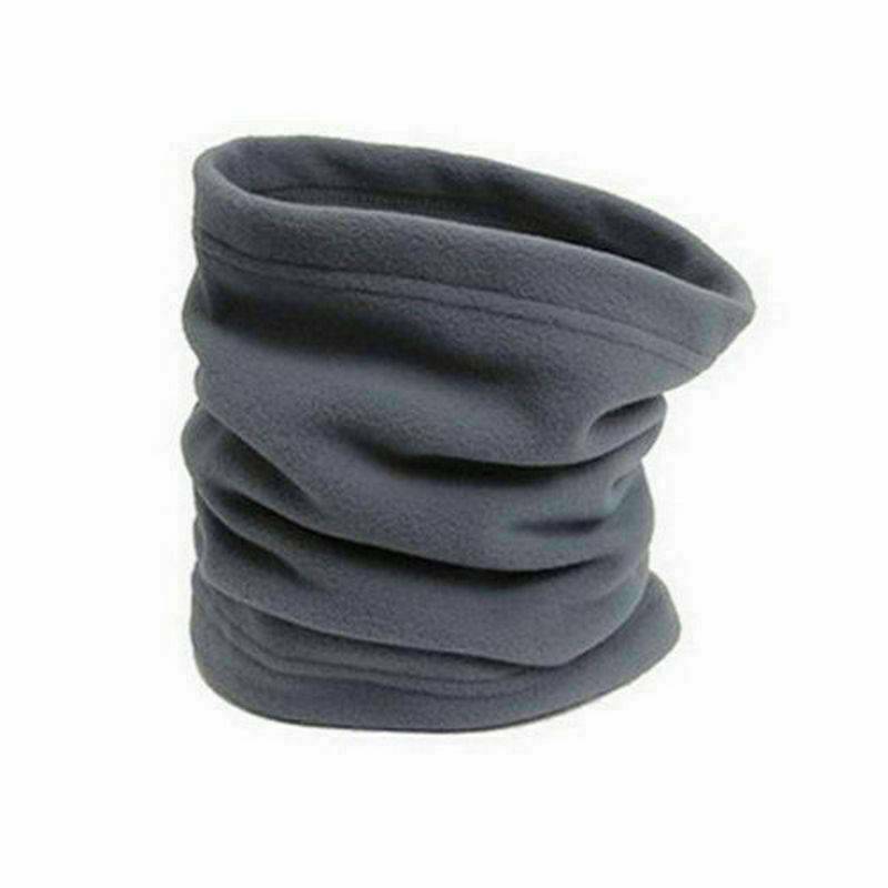 Unisex Neck Warmer Winter Snood Tube Thermal Fleece Motorbike Cycling Walking~