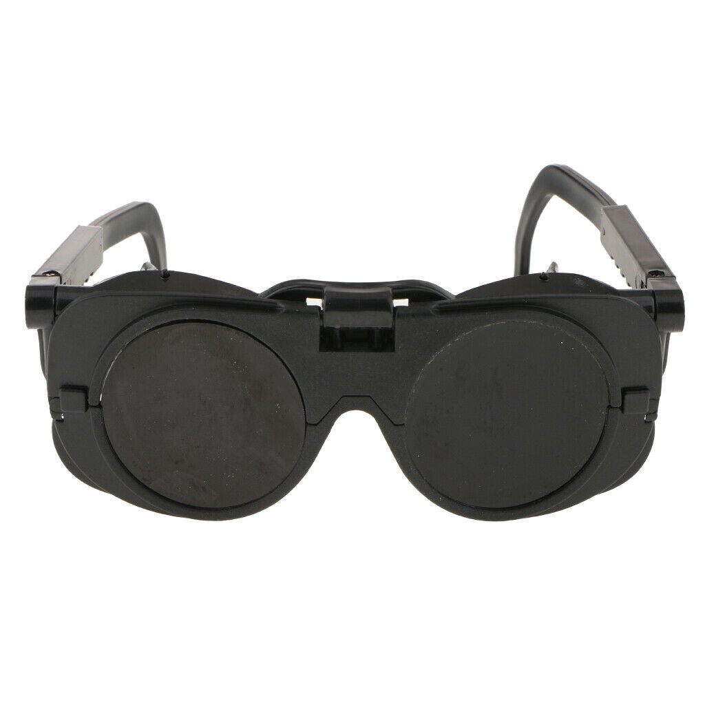 Welder Glasses Dual Lens Cutting Anti-Glare Scratch Resistant Black Lens
