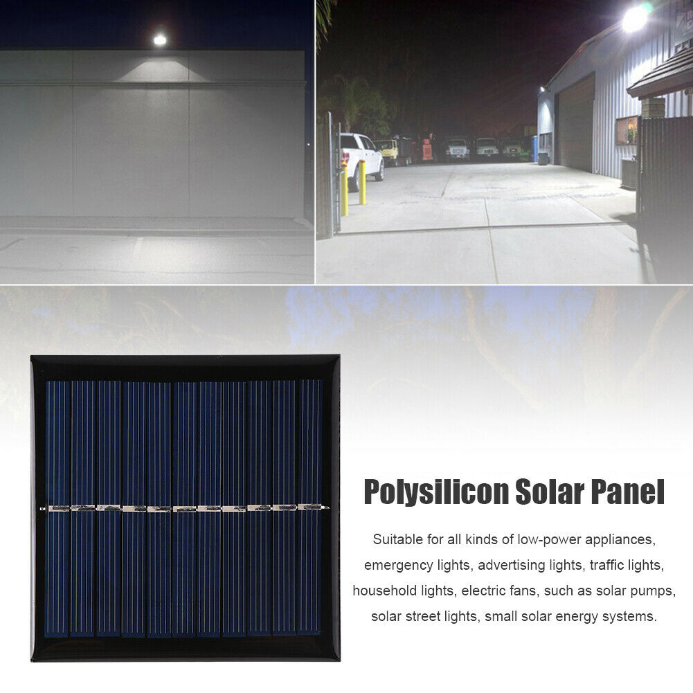 1W 5.5V USB Mini Solar Panel for DIY Phone Power Bank Fan Cell Chargers 95X95mm