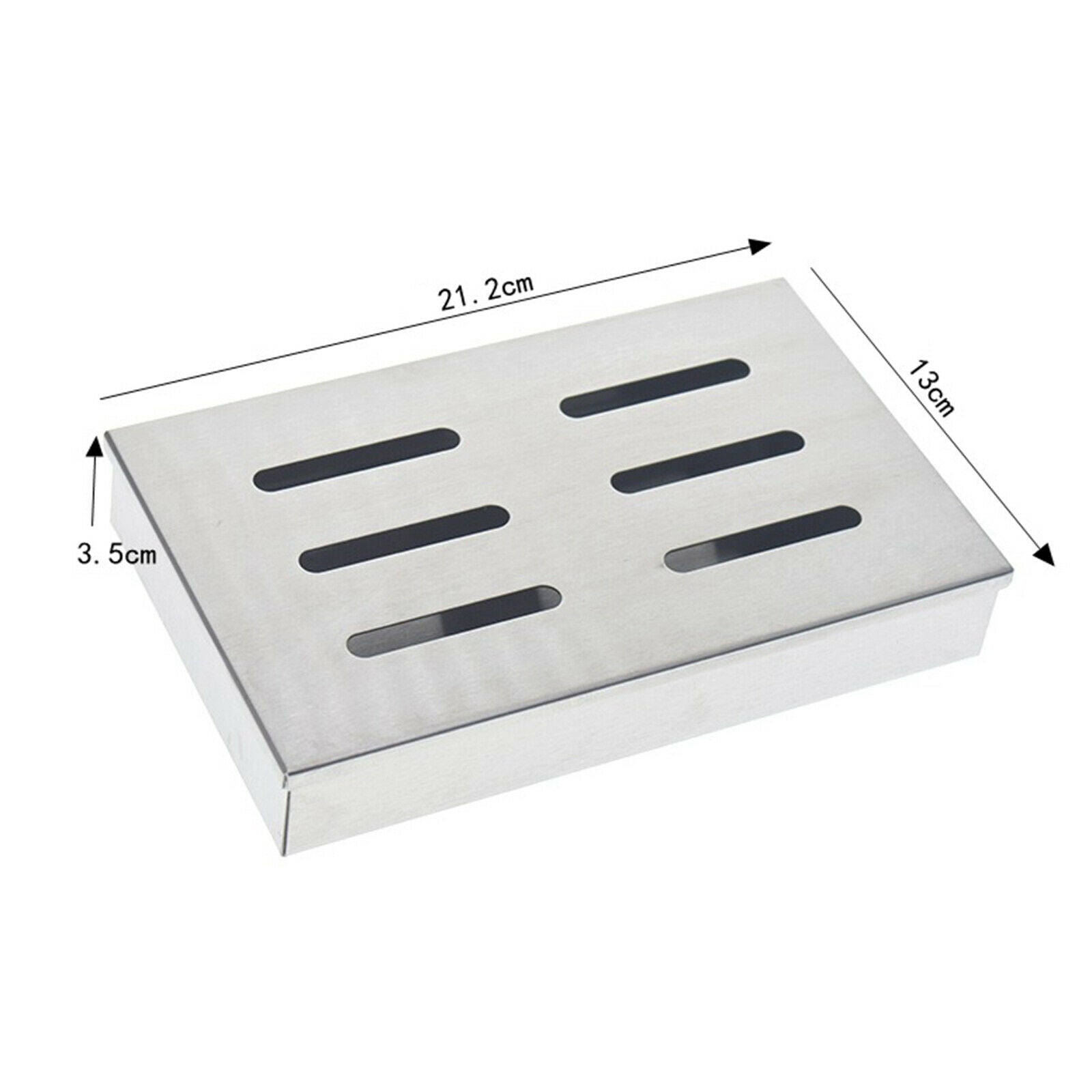 Smoker Box, Stainless Steel BBQ Grilling Meat Smokers Box Organizer for Wood
