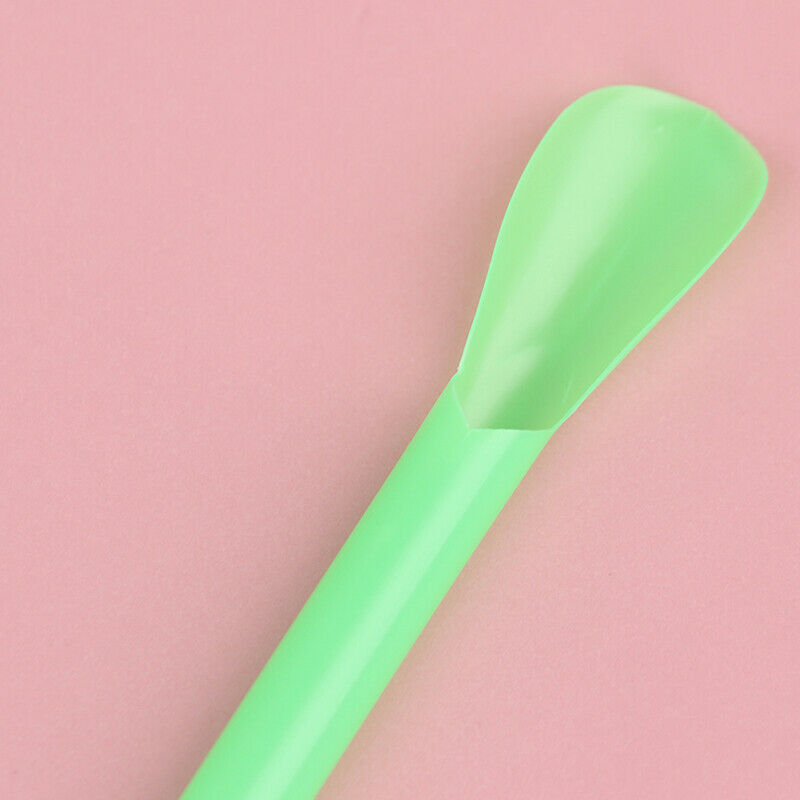 50Pcs/Set Plastic Drinking Straws Spoon Colorful Disposable Tea Tools StrawFCA