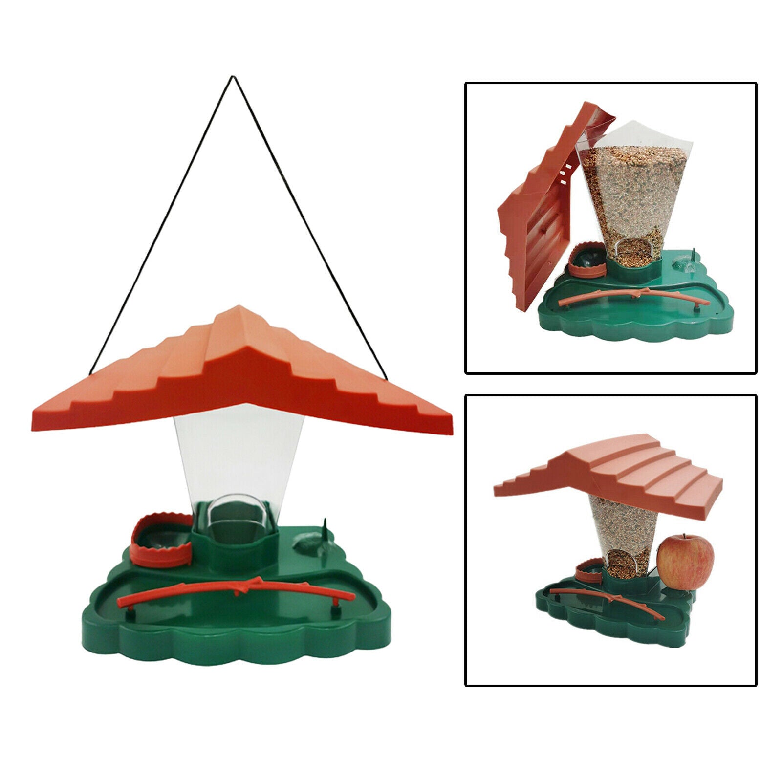 Plastic Hanging Wild Bird Feeder Garden Yard Balcony Outdoor Decoration