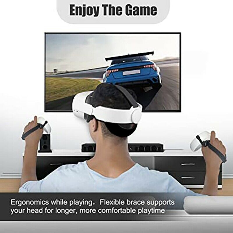 Adjustable Headband for Quest 2 VR Ergonomic Design Relieves Facial Squeeze VRM2