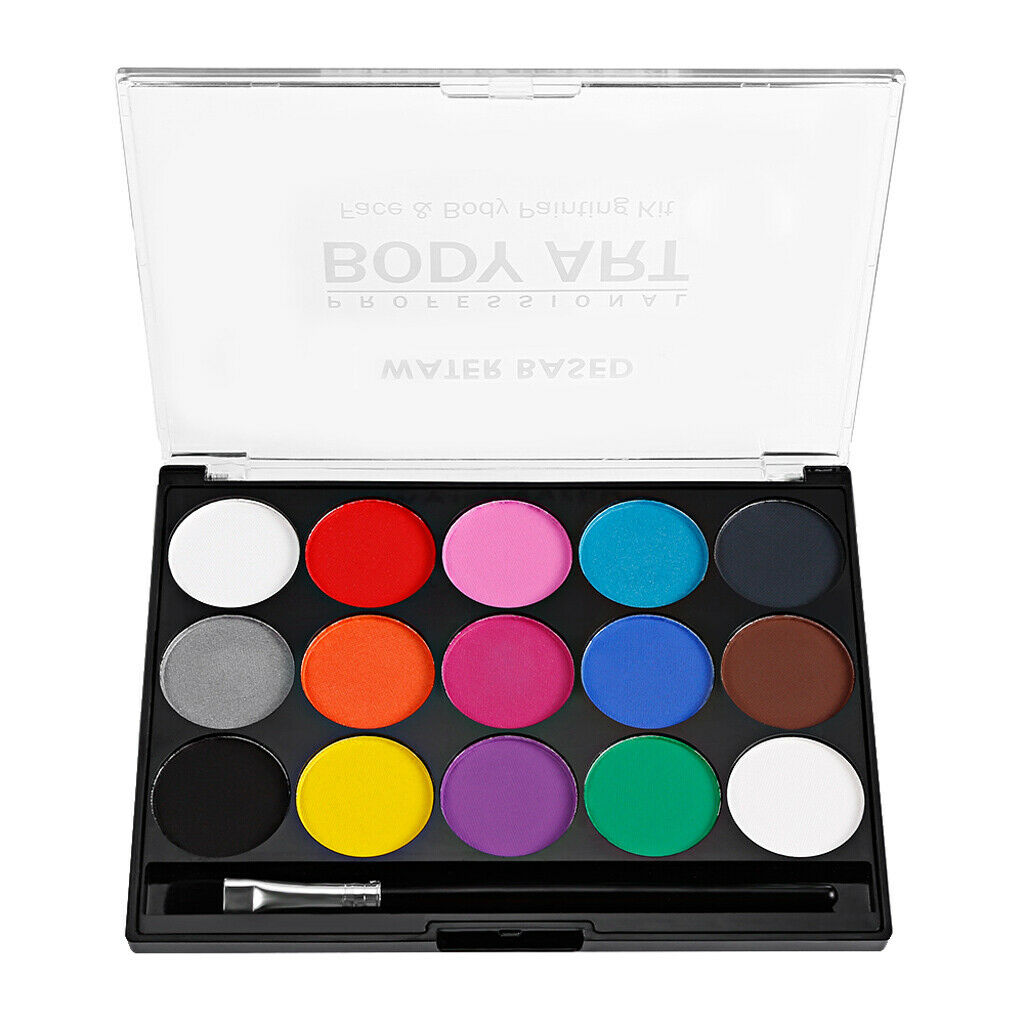 Kids Face Painting Professional Easy Non-toxic Paint Body Makeup 15 Colors
