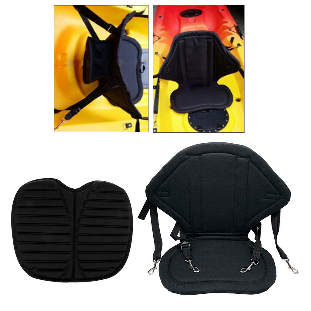 2Pcs Kayak Seat Padded Sit On Top Canoe Back Rest Cushion Pad for Fishing Boat