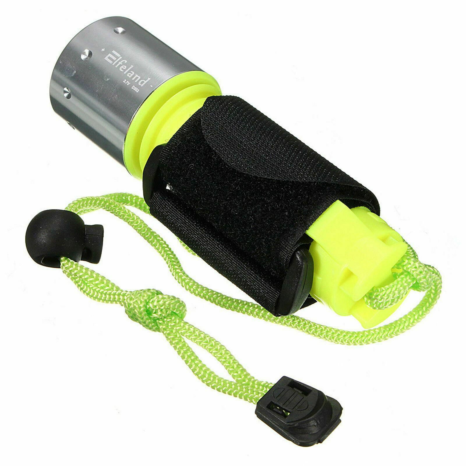 Elfeland T6 1600LM Waterproof 50M Ultra Bright Diving LED Torch Light Flashlight