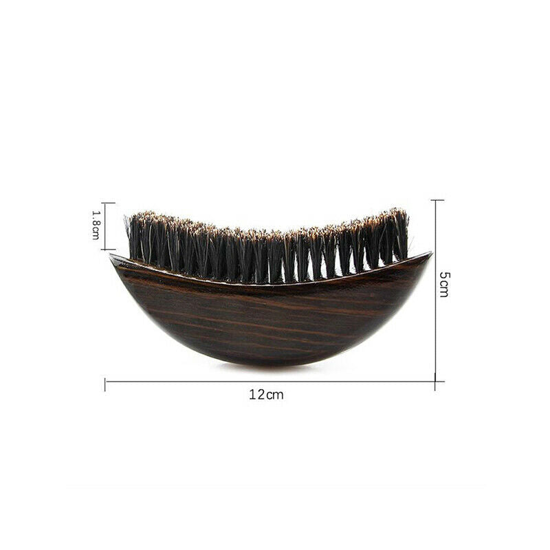 New Men Boar Hair Bristle Beard Barber Accessories Mustache Brush Comb For MFCA