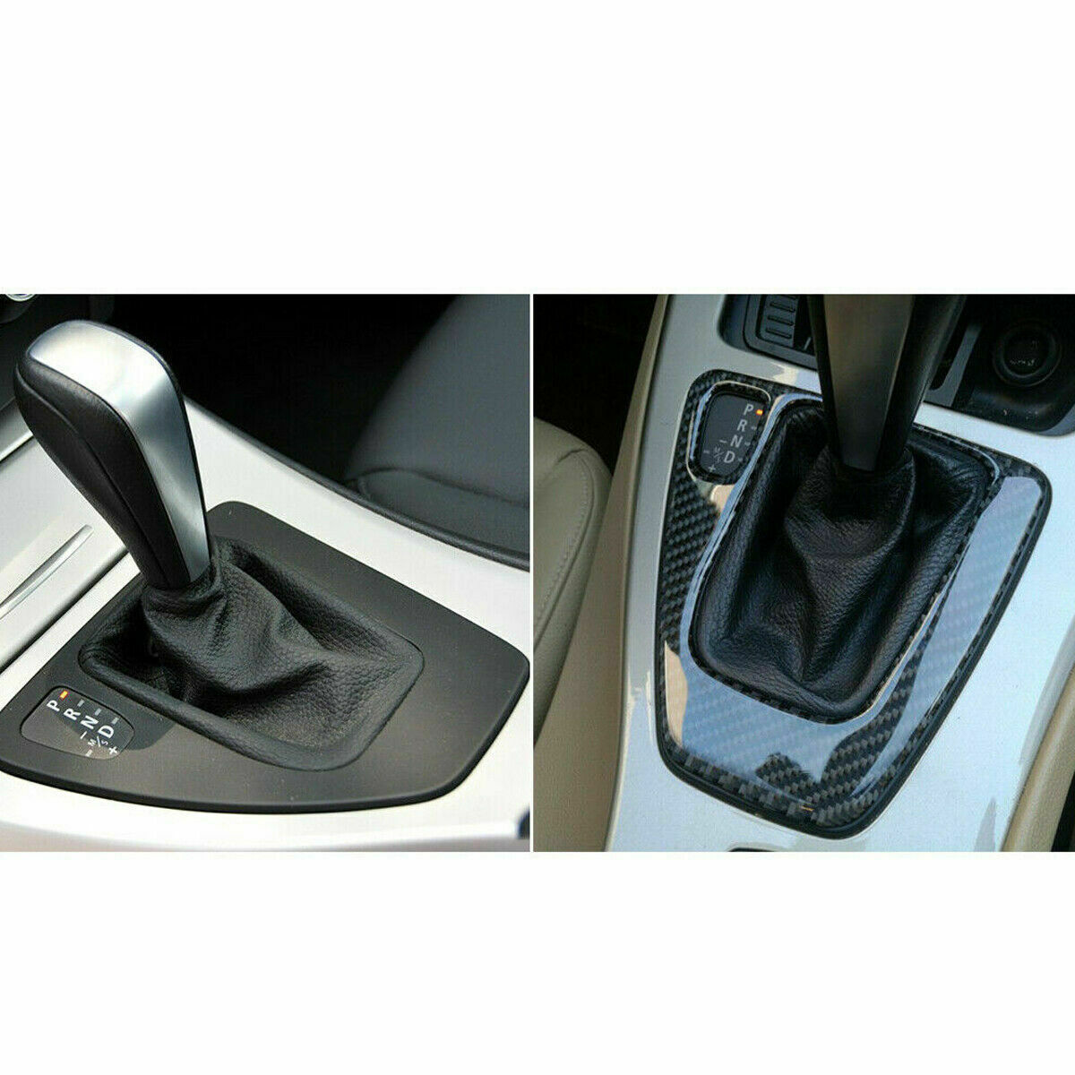 Carbon Fiber Gear Shift Box Panel Cover Trim/ For BMW 3 Series E90 E92 2005-2012