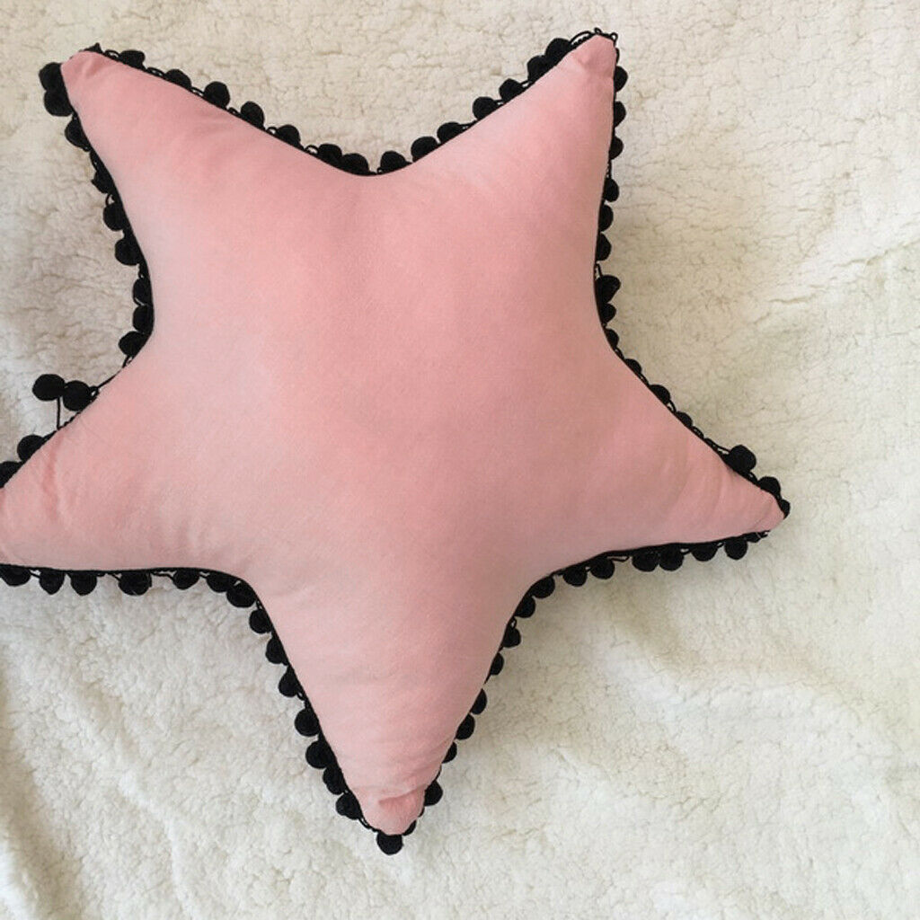 Cotton Sofa Cushion Star Bolster Car Throw Pillow Home Office Decor Pink