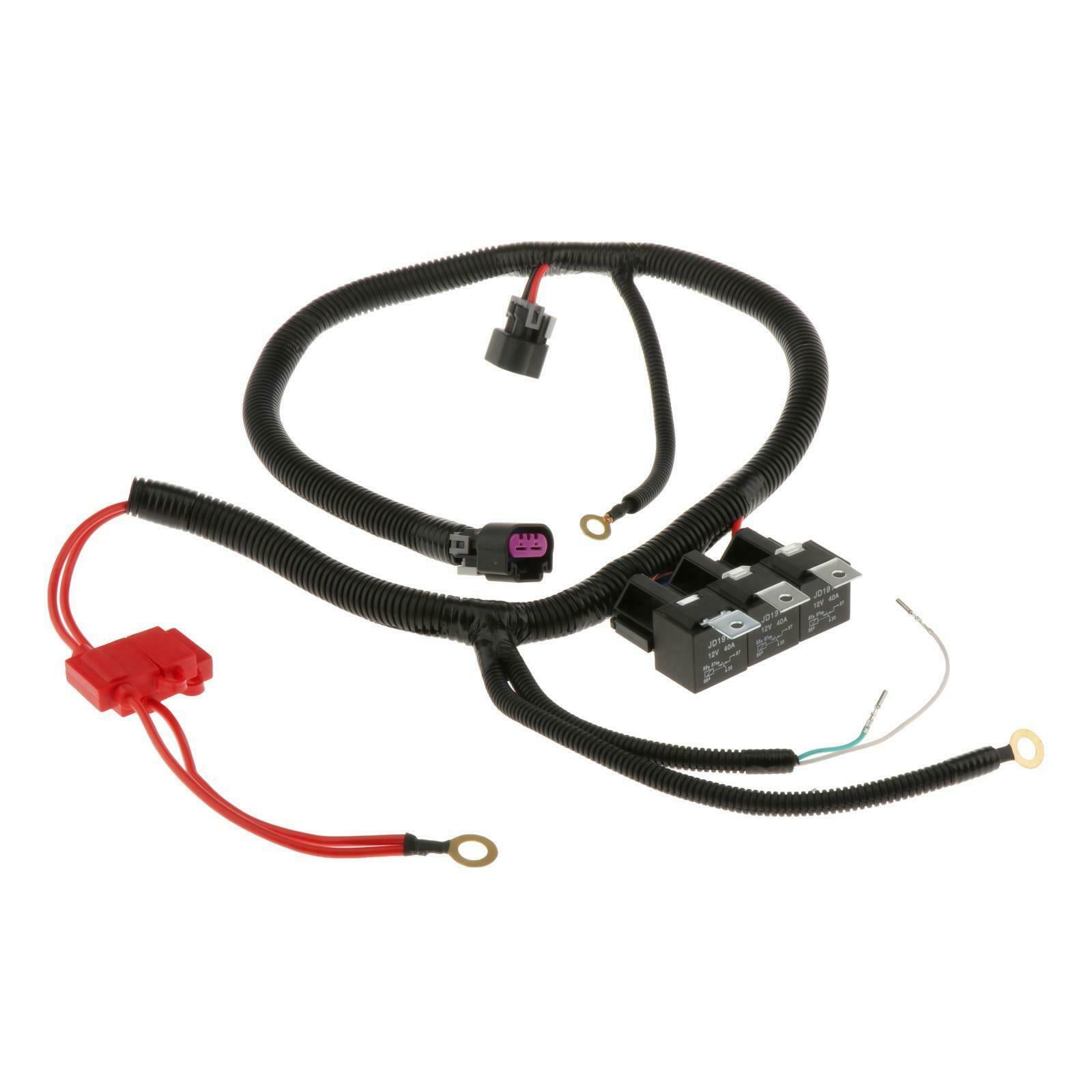 200 Mm Practical Cable Harness Set for Electric Fan, Upgrade for Two