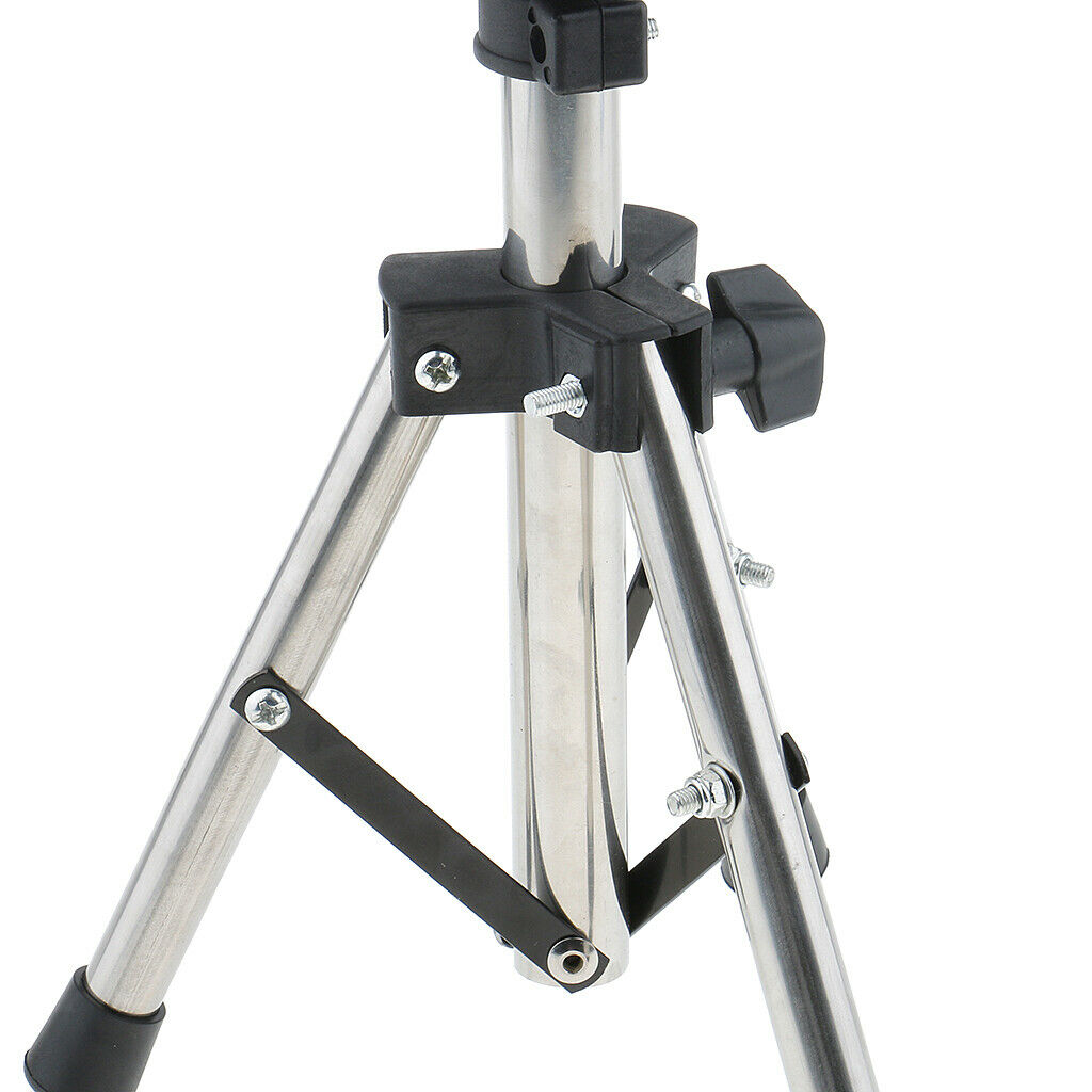 Metal Tripod Stand - Wig Head Stand Holder for Cosmetology Hairdressing Training