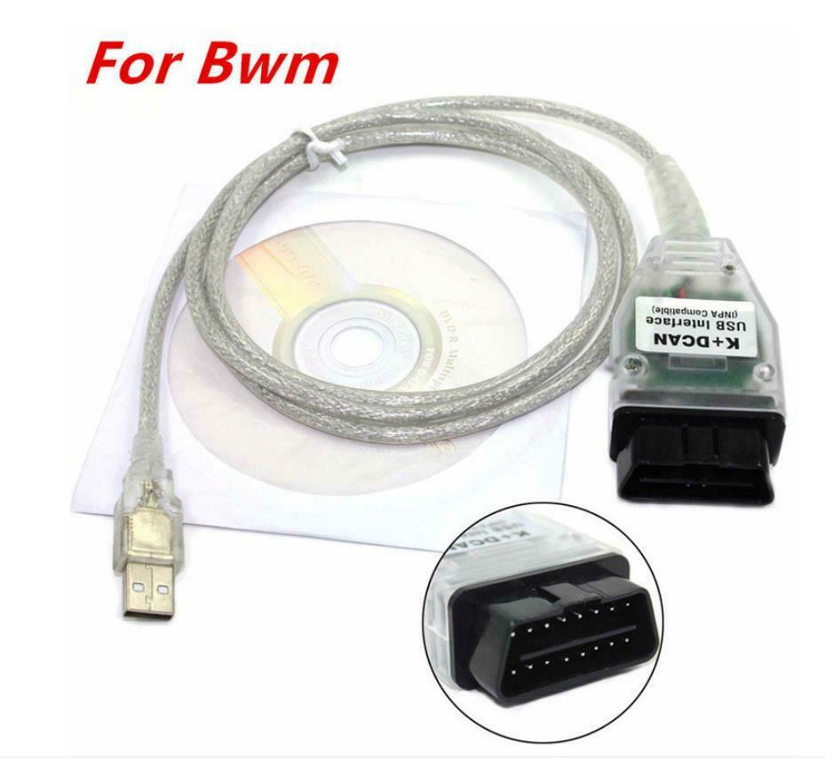 For BMW INPA K+DCAN USB Interface OBD2 OBDII 16 Pin Car Diagnostic Tool Cable
