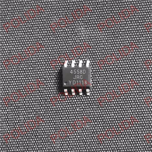 100PCS DUAL OP AMP IC JRC SOP-8N ( DMP-8 ) NJM4558MD NJM4558D JRC4558D 4558D