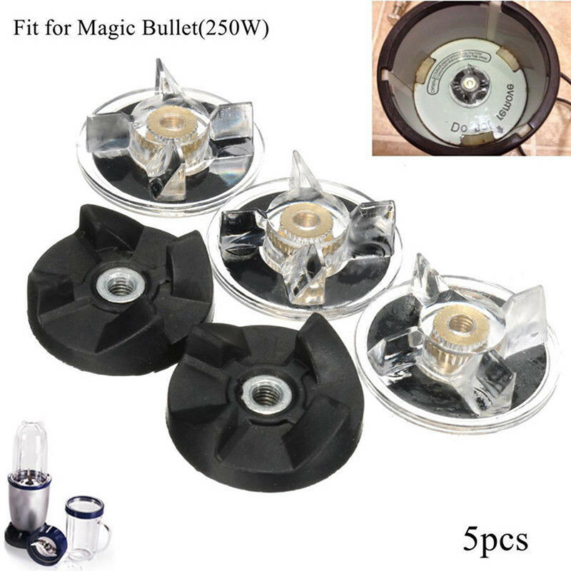 3PlasticGear Base &2 Rubber Gear Replacement Set For Magic Bullet Spare Parts IA