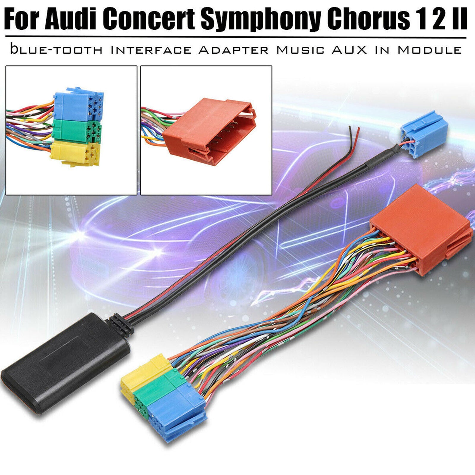 Bluetooth Adapter MP3 AUX Radio Cable For Audi Concert Symphony Chorus 1 2 II VW