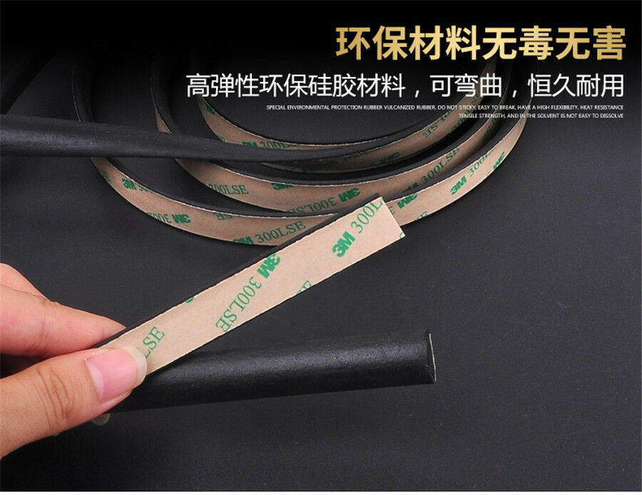 5M Car Window Sealant Rubber Sunroof Triangular Window Sealed Strips Seal Trim