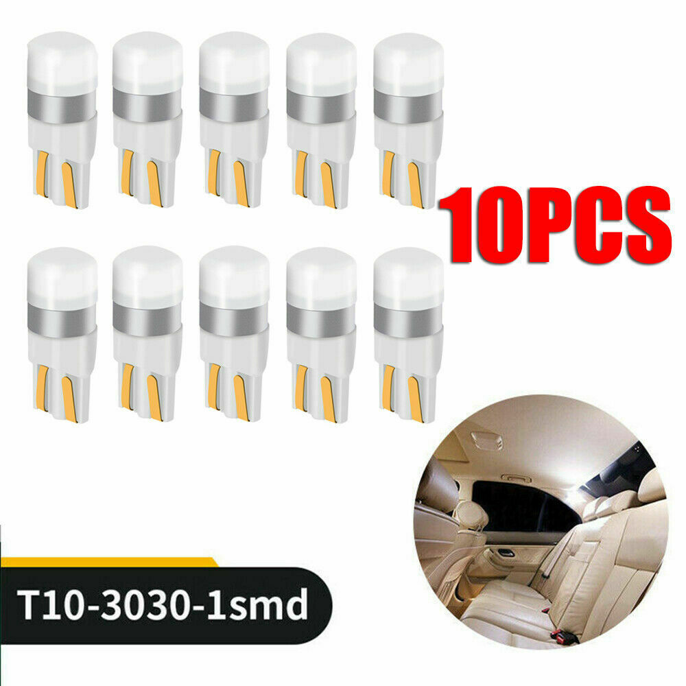 10x T10 White Canbus LED Bulb W5W 3030 SMD Car Width Light Interior Reading Lamp