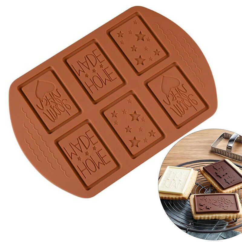 Silicone Chocolate Mold DIY Biscuit Cakes Cookies Decor Fondant Baking Mo.l8