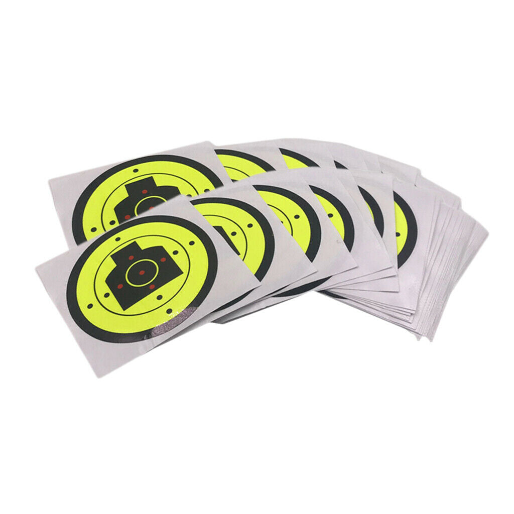 100x Reactive  Shooting Paper Target Shooting Training Practice
