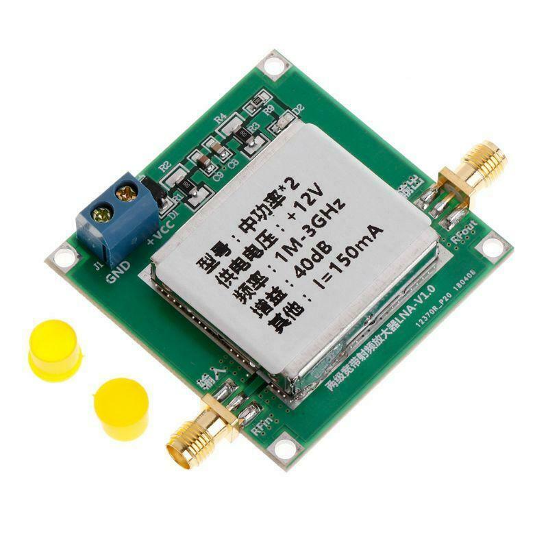1-3000MHz 3Ghz Gain 40dB LNA RF Broadband Power Amplifier Module DC 12V 150mA