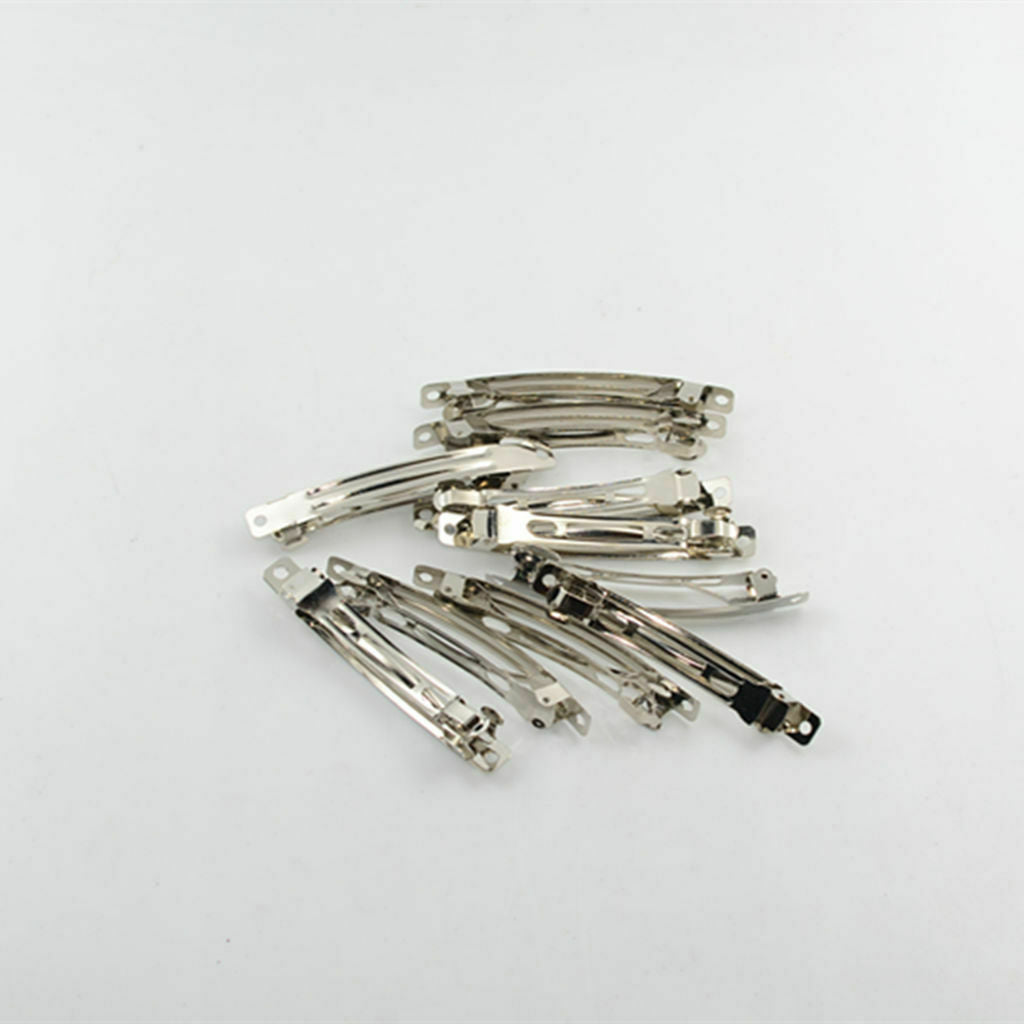 Set of 10 Blank Hair Clips Barrette Bows Hair Accessories Hair Jewelry 3''