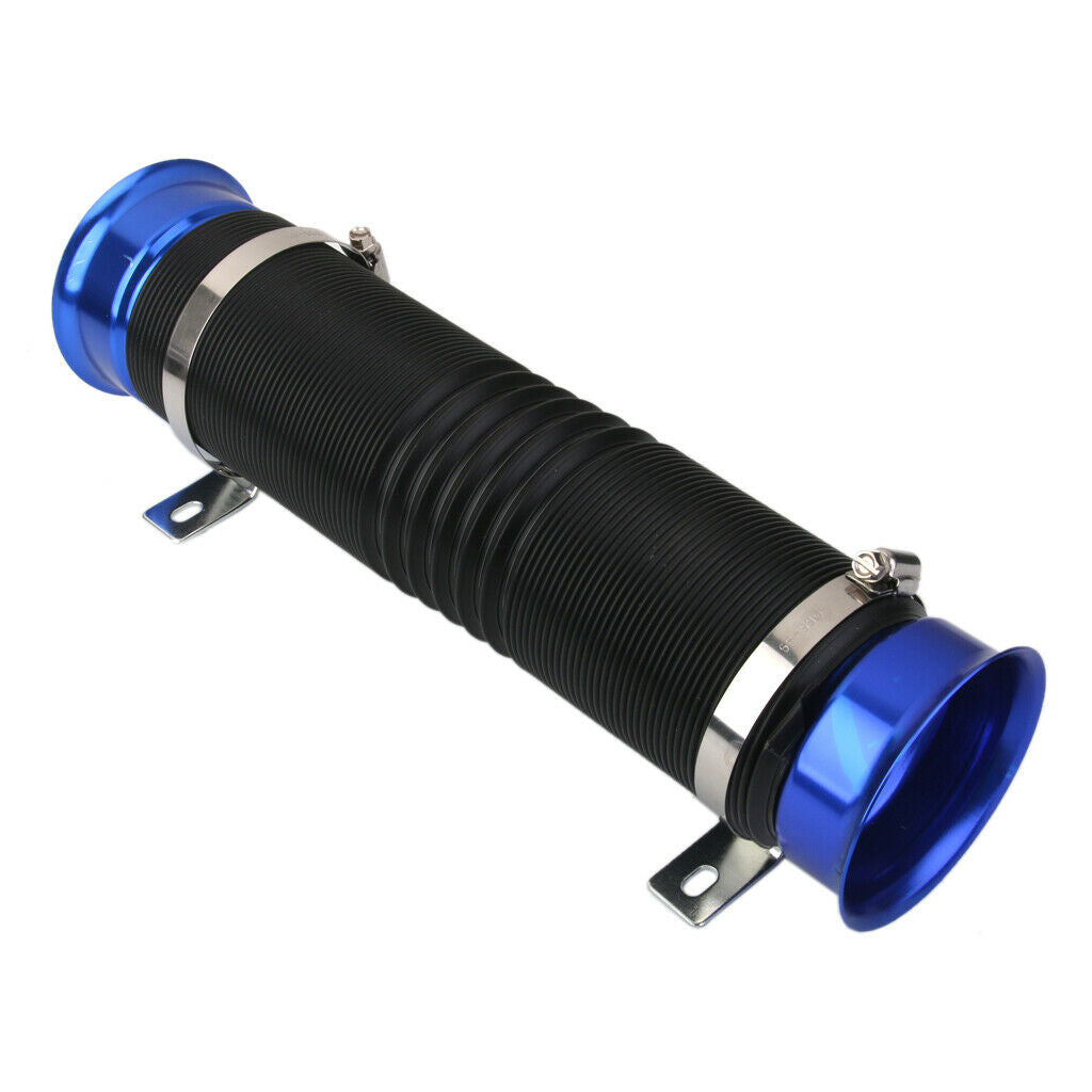 Cold Air Intake Duct Feed Induction Flexible Ducting Pipe Inlet Hose Blue