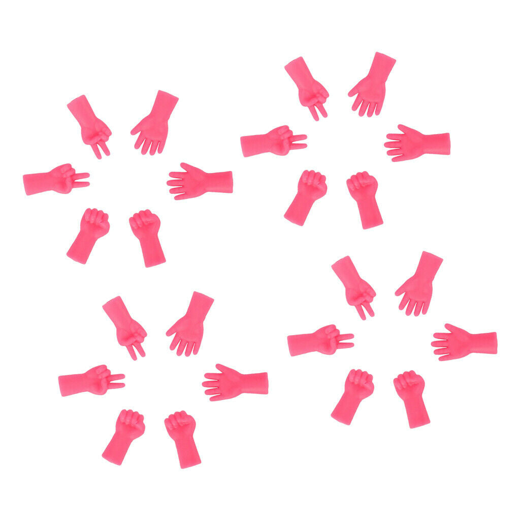 24pcs Creative Rubber Point Stoppers Rock-Scissor-Paper Knitting Supplies