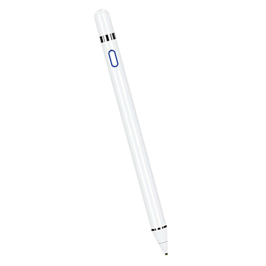 White Replacement Stylus Pen Pencil Rechargeable 1.5mm Fine Tip Universal