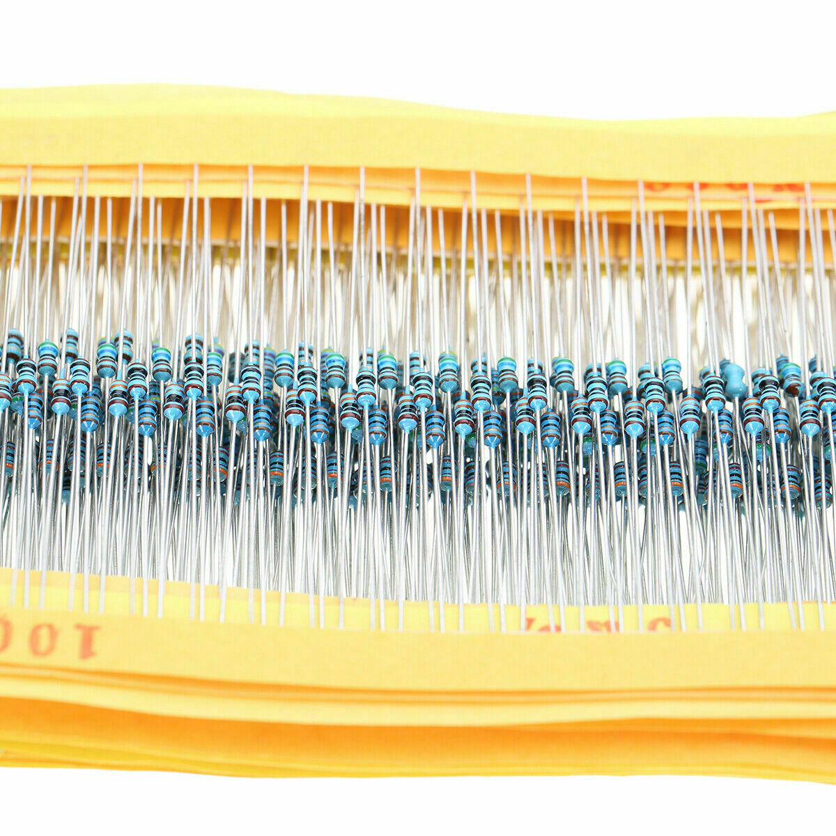 97 Values x 2425 pcs 1% 1/8W 1ohm-1M ohm Metal Film Resistors Assortment Kit
